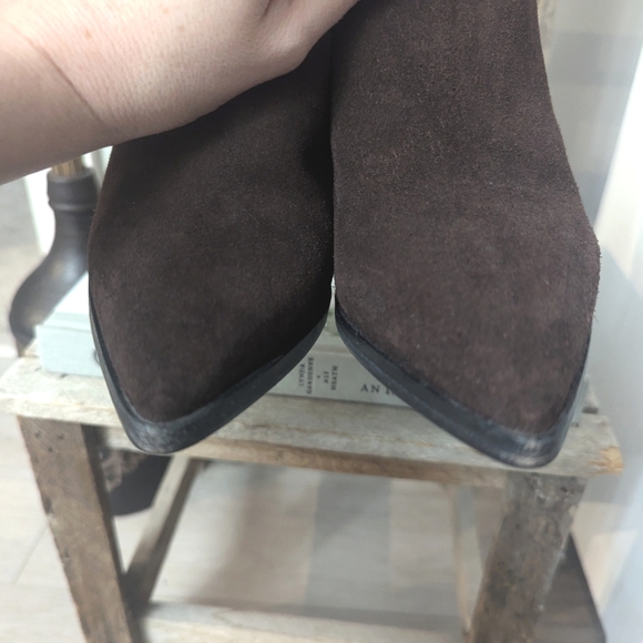 Aeyde Brown Suede Ankle Boots - Picture 5 of 13